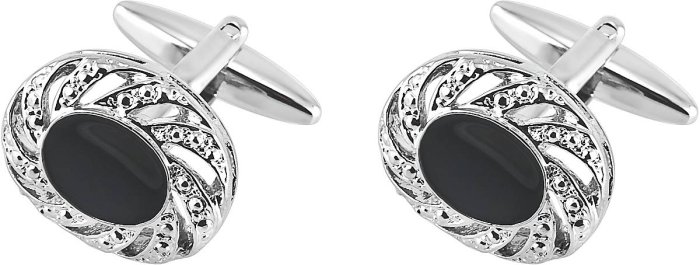 Запонки из ювелирного сплава с смолой (Арт.9-c-1029-20-e)