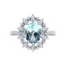 Кольцо из серебра с топазом и фианитами (Арт.94-310-02042-1)