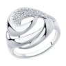 Кольцо из серебра с фианитами (Арт.94-110-00729-1)