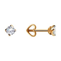 Серьги из золота с фианитами (Арт.31-122-00673-2)