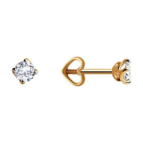Серьги из золота с фианитами (Арт.31-122-00673-2)