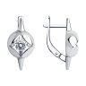 Серьги из серебра с фианитами (Арт.94-120-01729-1)