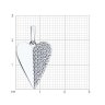 Подвеска из серебра с фианитами (Арт.94033203)
