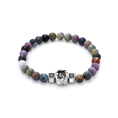 Kabarovsky • Браслет «Сила Рун — Агатовый оберег» (арт. 4-091-20889), серебро 925, агат • размер 18