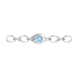 Браслет из серебра с топазом (Арт.94-350-00680-1)