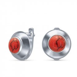 Серьги Серебряные крылья (Арт.22set9160-113_korallpr)
