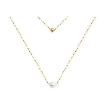 Колье золотое пробы 585 с жемчугом (Арт.51-370-01822-1)