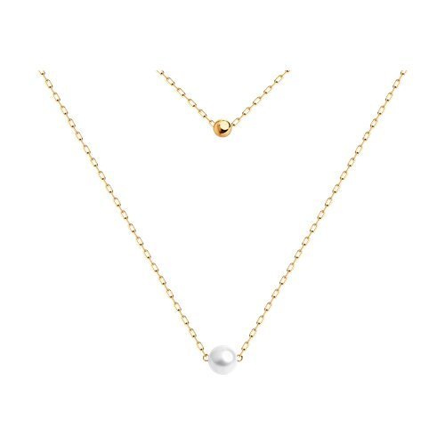 Колье золотое пробы 585 с жемчугом (Арт.51-370-01822-1)