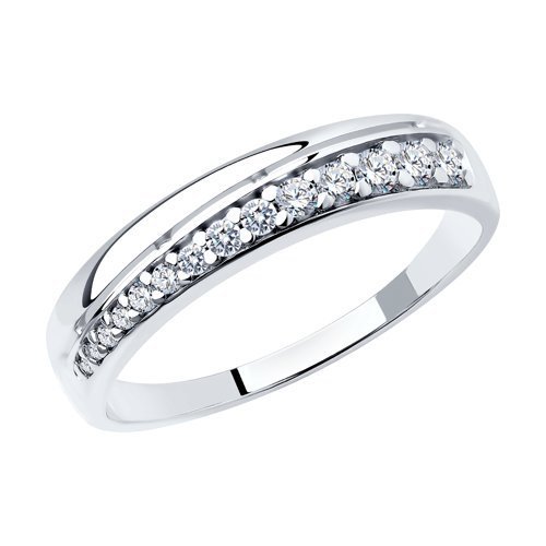 Кольцо из серебра с фианитами (Арт.94012611)