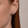 Серьги из серебра с фианитами (Арт.94026454)