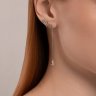 Серьги из серебра с фианитами (Арт.94026454)