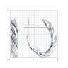 Серьги из белого золота с фианитами (Арт.52-120-02075-1)