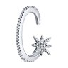 Серьга из серебра с фианитами (Арт.94170337)