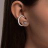 Серьга из серебра с фианитами (Арт.94170337)