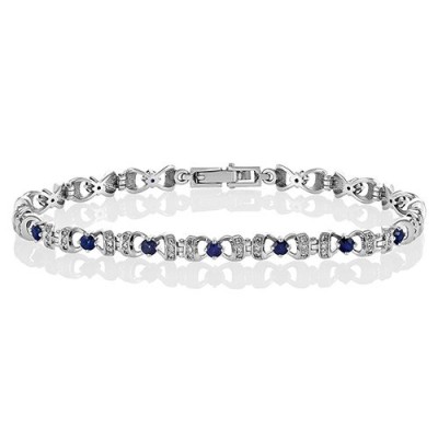Браслет золотой с бриллиантами и сапфирами «Сапфировая Нежность» Kabarovsky (арт.4-1019-1100)