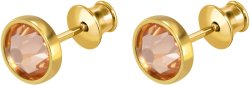 Серьги из серебра с кристаллом swarovski (Арт.bds-5-ss34-6-g)