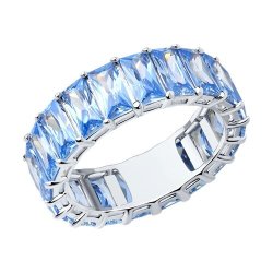 Кольцо из серебра с фианитами (Арт.94013637)