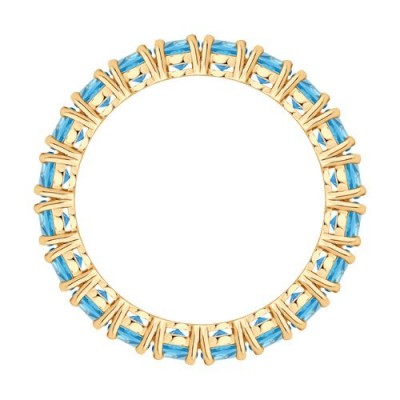 Кольцо золотое с топазом «Ледяной каскад» SOKOLOV (арт.717272)