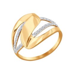 Кольцо из золота с фианитами (Арт.016769)