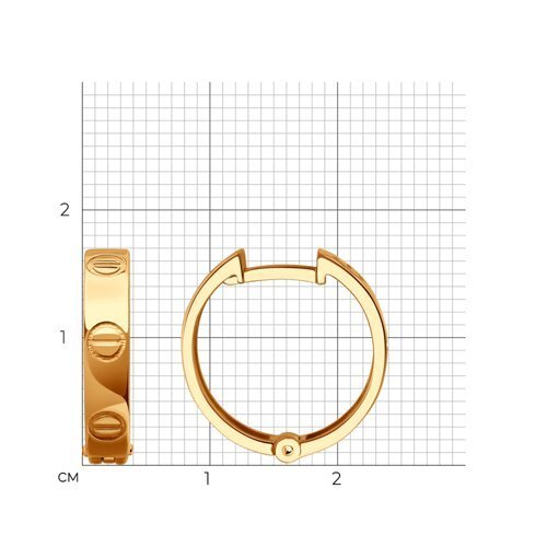 Серьги из золота (Арт.0200180)