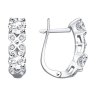 Серьги из серебра с фианитами (Арт.94022709)