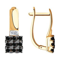 Серьги из золота с бриллиантами (Арт.7020067)