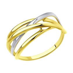 Кольцо из желтого золота (Арт.018416-2)