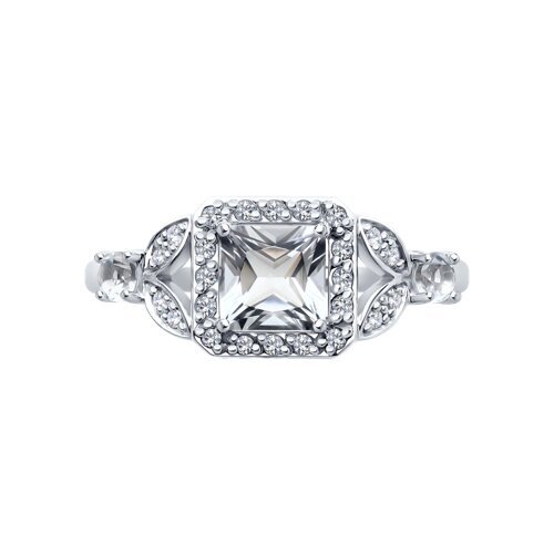 Кольцо золотое пробы 585 с горным хрусталем (Арт.71-00295-3)