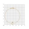 Браслет золотой пробы 585 с миксом камней (Арт.795073)