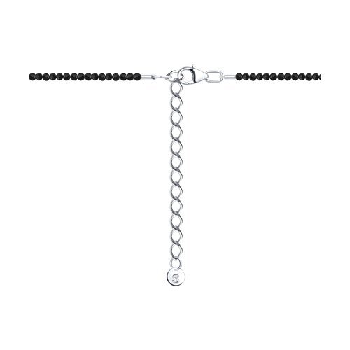 Колье из серебра с шпинелью и фианитами (Арт.83070063)