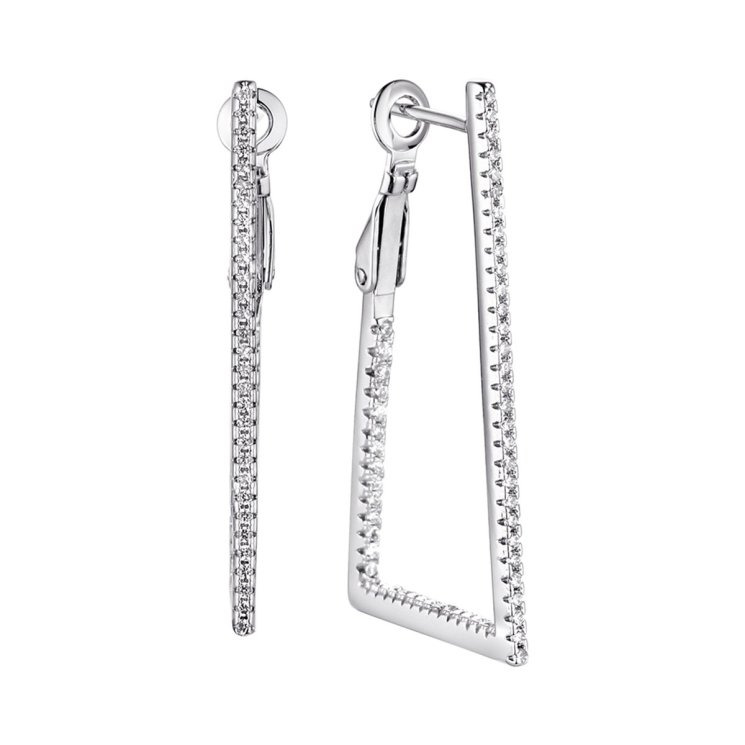 Серьги из серебра с фианитом (Арт.cz-e02350-x-w-x-x-w)
