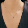 Подвеска из серебра с аметистом (Арт.92030824)