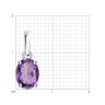 Подвеска из серебра с аметистом (Арт.92030824)