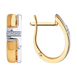 Серьги из золота с бриллиантами (Арт.1021561)