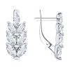 Серьги из серебра с фианитами «Ветвь сияния» Соколов (арт.94-120-00014-1)