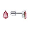 Серьги из серебра с кристаллами «Розовая Груша» SOKOLOV (арт.94-122-00210-2)