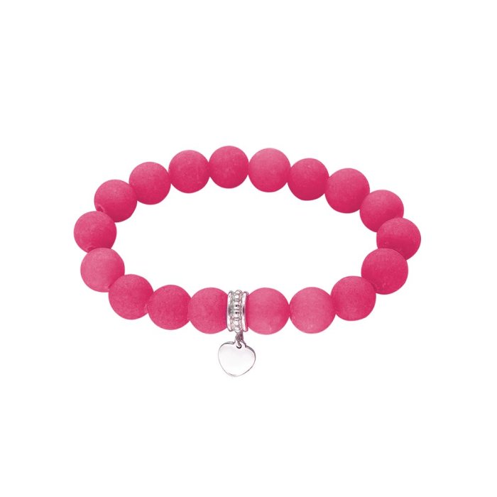 Браслет с кварцем и серебряной вставкой «Карамельное Сердце» Estet (арт.01Б452355-12)