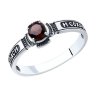 Кольцо из серебра с гранатом (Арт.95-310-00975-1)