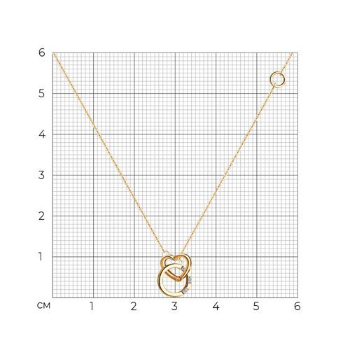 Колье из золота с бриллиантами (Арт.1070094)