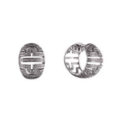 Серьги из белого золота с бриллиантом (Арт.me33553_wg)