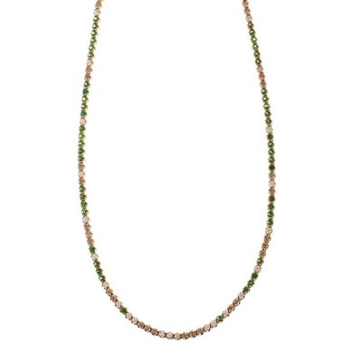 Ожерелье из золота с бриллиантом (Арт.n8097_dw_dn_cv_yg_kl_dn_tv_yg)