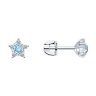 Серьги из серебра с топазами и фианитами (Арт.92022422)
