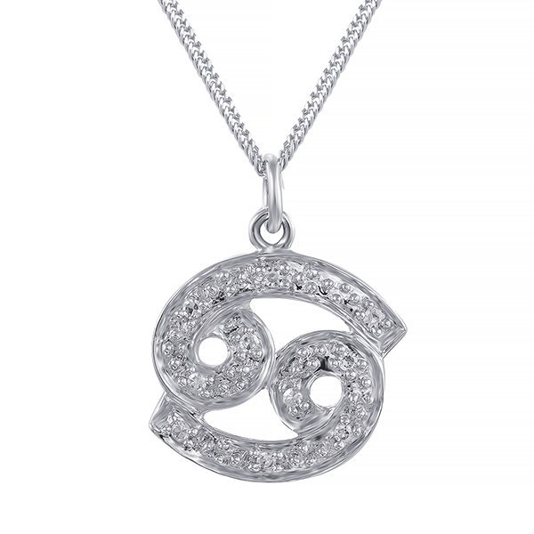 Ожерелье из белого золота с бриллиантом (Арт.p16716_001_wg)