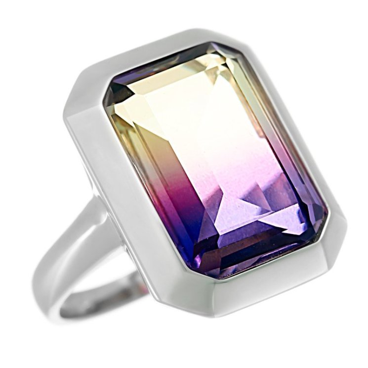 Кольцо из серебра с ситаллом (Арт.pd-r00558-x-w-bx11-x-x)
