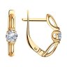 Серьги из серебра с фианитами (Арт.93-120-01370-1)