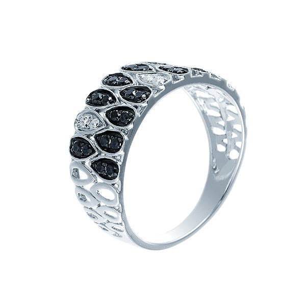 Кольцо из белого золота с бриллиантом (Арт.r27009_db_wg)