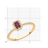 Кольцо из золота с бриллиантами и рубинами (Арт.4010686)