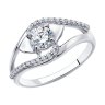 Кольцо из серебра с фианитами (Арт.94-110-00731-1)