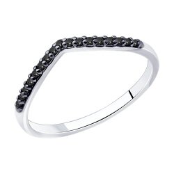 Кольцо из серебра с фианитами (Арт.94-110-01511-1)