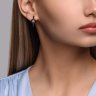 Серьги из серебра с фианитами (Арт.94-120-01735-1)